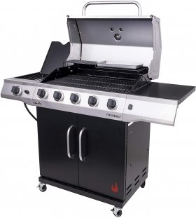 Char-Broil Performance 5-Burner Cabinet-Style Liquid Propane Gas Grill, Stainless/Black