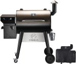 Z GRILLS 2021 Upgrade Wood Pellet Grill & Smoker for Outdoor Cooking, 8 in 1 BBQ Grill with Digital Controller, 694 Sq