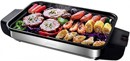 MYHZH Home Outdoor Barbecue Shelf Non-Stick Barbecue Pot Electric Grill Home Smoke-Free Electric Oven Student Dormitory Electric Grill 610 150 325mm