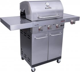 Char-Broil Signature TRU Infrared 3-Burner Cabinet Style Gas Grill, Stainless Steel