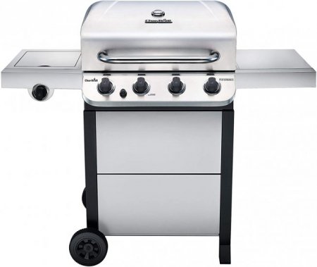 Char-Broil Performance 4-Burner Cart Style Liquid Propane Gas Grill, Stainless Steel