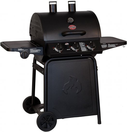 Char-Griller Grillin\' Pro 40,800-BTU Gas Grill, Black