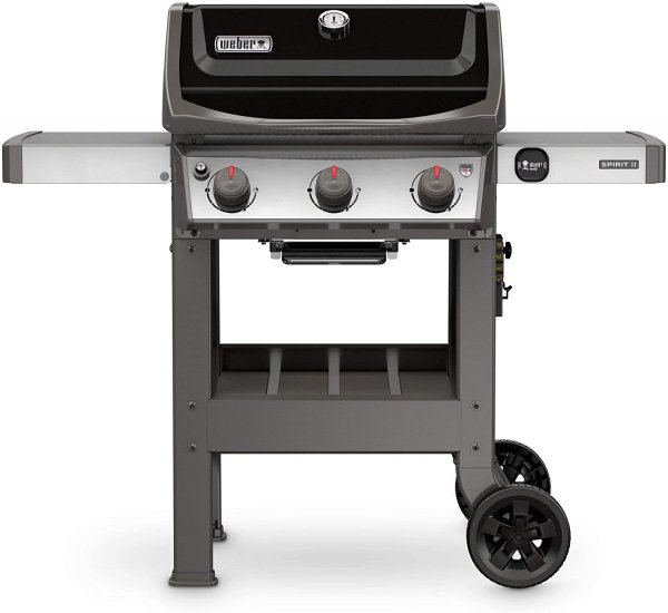 Weber Spirit II E-310 3-Burner Liquid Propane Grill, Black