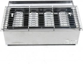 Portable BBQ Propane Outdoor Stainless Steel 4 Burner LPG Gas BBQ Tabletop Deck Patio Grill Adjustable Height 2800Pa