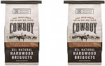 Duraflame Cowboy 14 Pound All Natural Hardwood BBQ Charcoal Briquets for Grilling (2 Pack)
