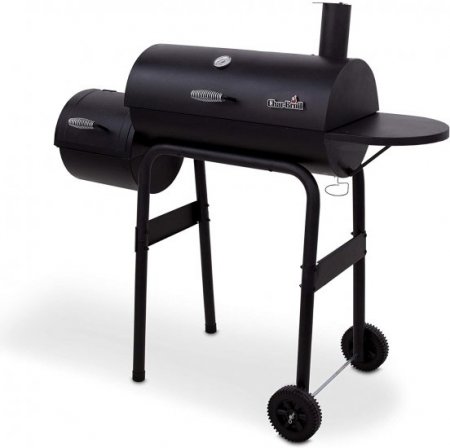 Char-Broil American Gourmet Offset Smoker, Black,Standard