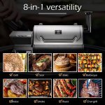 Z Grills Wood Pellet Grill Smoker with 2020 Newest Digital Controls ,700 Cooking Area 8- in-1 Grill, Smoke, Bake, Roast, Braise ,Sear,Char-grill and BBQ for Outdoor