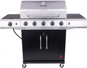 Char-Broil Performance 5-Burner Cabinet-Style Liquid Propane Gas Grill, Stainless/Black