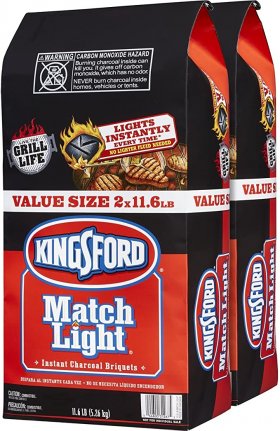 Kingsford 31267 Match Light Charcoal Briquettes, Two 11.6 Pounds