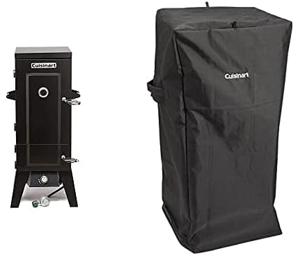 Cuisinart Grill Bundle - Vertical Propane Smoker, 36\" & Vertical Propane Smoker Cover